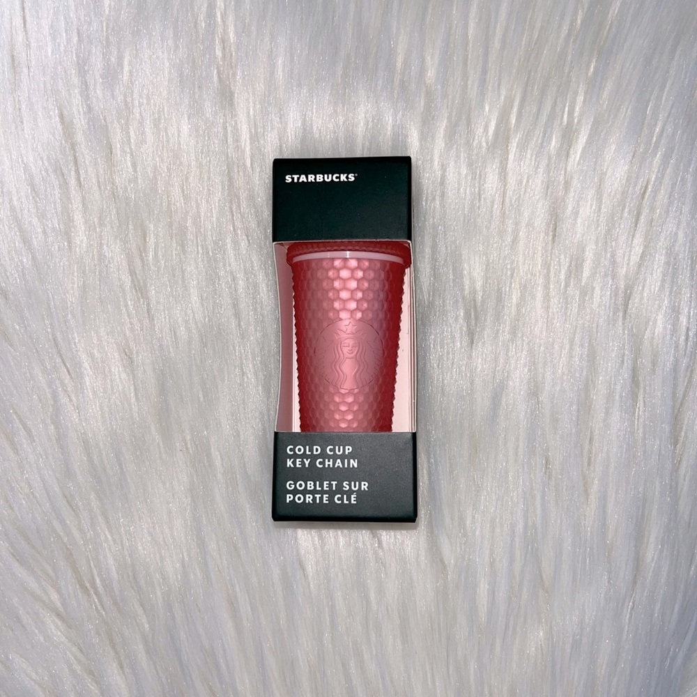 Starbucks 2022 Pink Studded Keychain